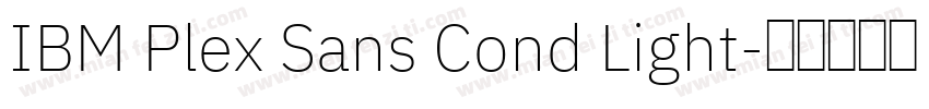 IBM Plex Sans Cond Light字体转换